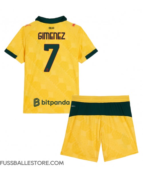 Günstige AC Milan Santiago Gimenez #7 3rd trikot Kinder 2025-26 Kurzarm (+ Kurze Hosen) Günstige AC Milan Santiago Gimenez #7 3rd trikot Kinder 2025-26 Kurzarm (+ Kurze Hosen)
